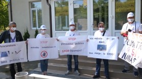 PACE, protest la procuratură: Nu ne împiedicați să ne întâlnim cu alegătorii